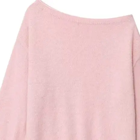 

TRAFZA 2025 Autumn Women's Fashion Soft Knitted Pullover Female Long Sleeves Off-shoulder Solid Asymmetric Loose Sweater Tops