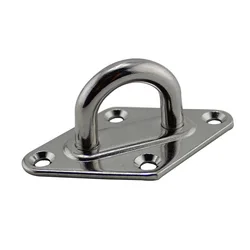 Diamond 304 Stainless Steel Pad Eye Plate Hook  for Suspension Ceiling Hooks Marine Application Hook