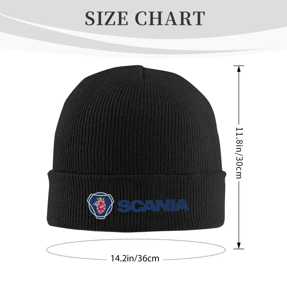 Gorros Saabs Scanias con logo, gorro tejido Hippie elástico para mujer y hombre, gorros con patrón de invierno, gorros de moda, regalo