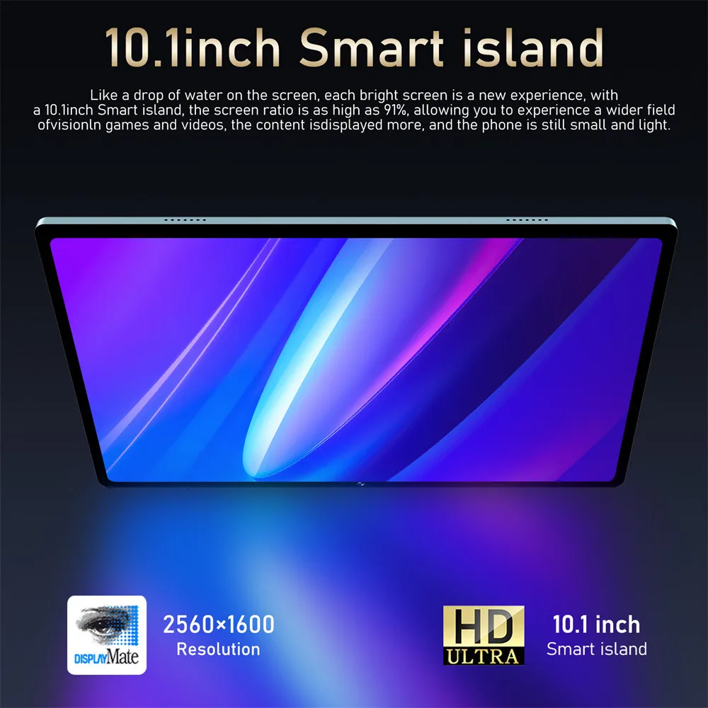 New 16 Pro Tablet 10inch Android 4K Dual SIM Snapdragon 870 Tablet PC GPS 10000mAh Global Version Tablets For Children Kids Tab - view 3