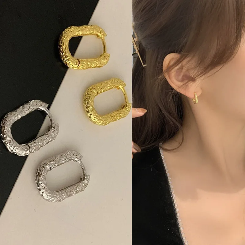 New Style 2024 Wholesale Smooth Exquisite Big Circle Hoop Earrings for Women Girl Wedding Party Large Stainless Steel Jewelry