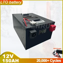 12V 150AH LTO With 100A 150A 200A BMS Larger Capacity Lithium Titanate Battery Perfect For Electric Cars Solar System RV