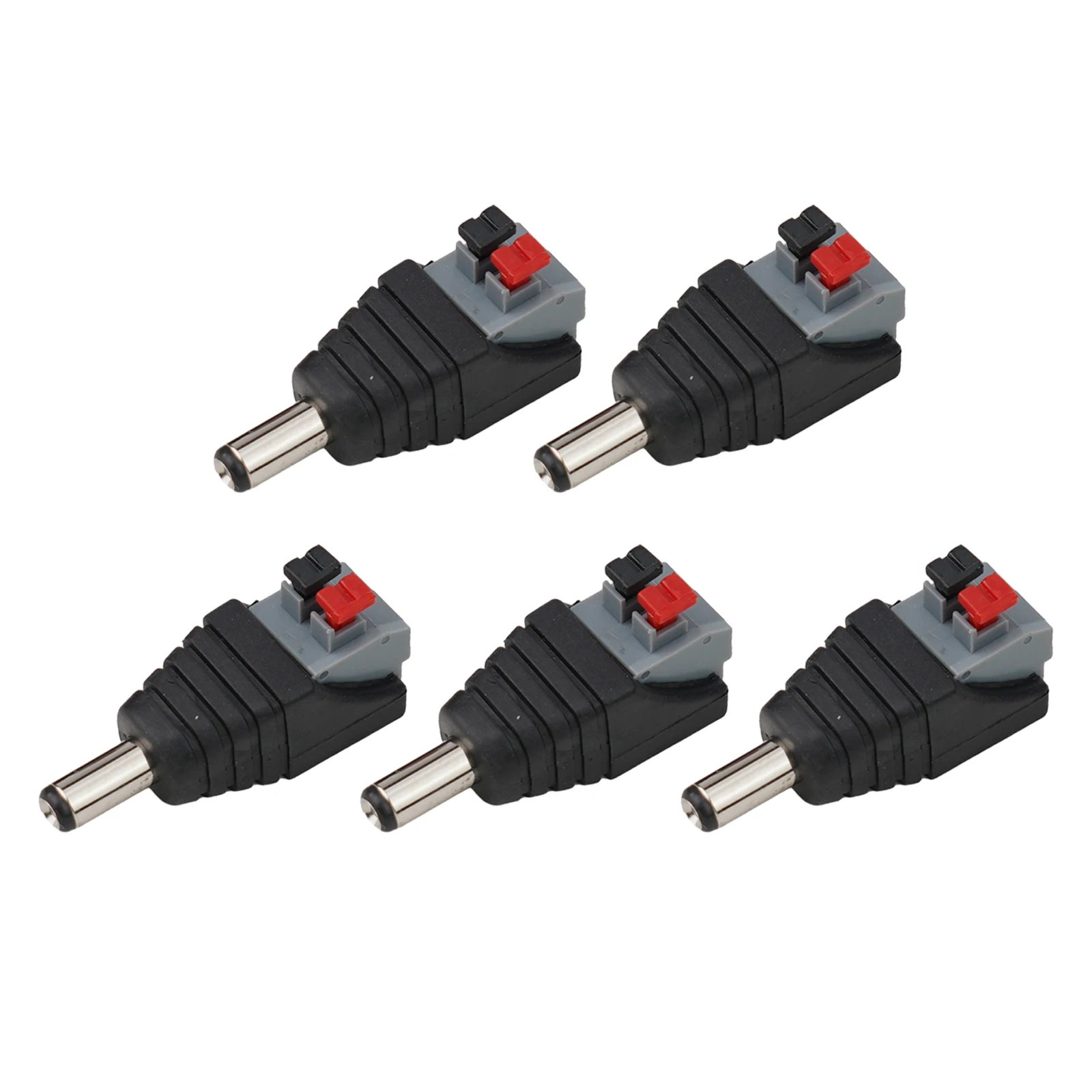 5 5x2 1mm DC Wire Connector for Power Supply Use Suitable for LED and Camera Equipment Press Type 40W Maximum Power