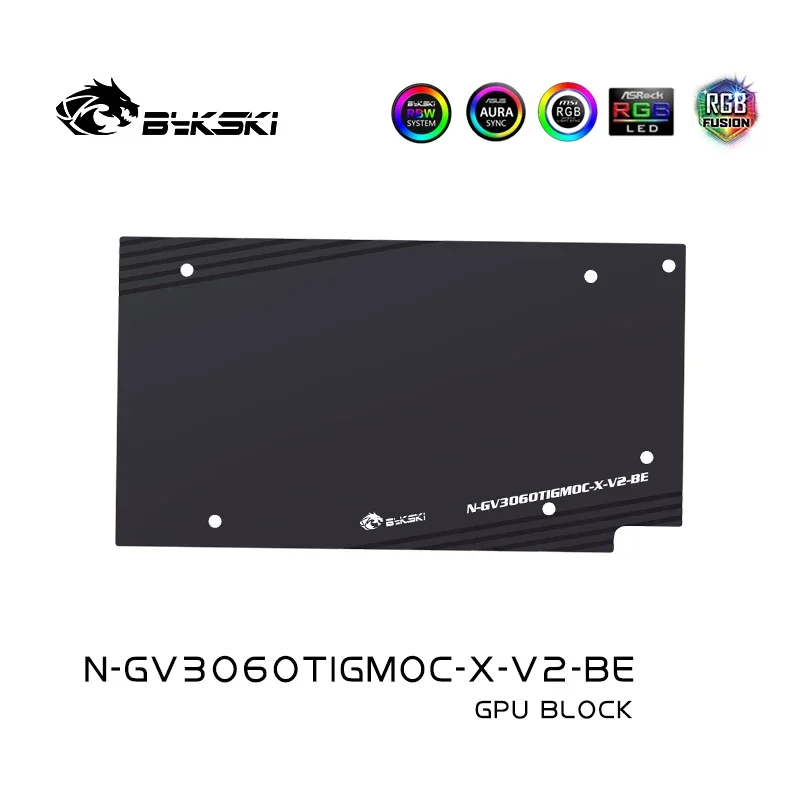 Bykski GPU Water Block For GIGABYTE Geforce RTX 3060 TI EAGLE/VISION/GAMING OC PRO 8G ,GPU Radiator VGA Cooler ,N-GV3060TIGMOC-X