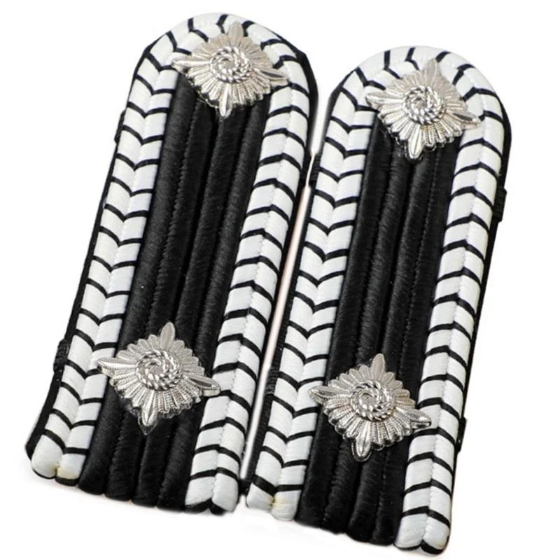 Капитанские золотые эполеты для униформы, защитные костюмы, легко прикрепляемые аксессуары, вышитые эполеты