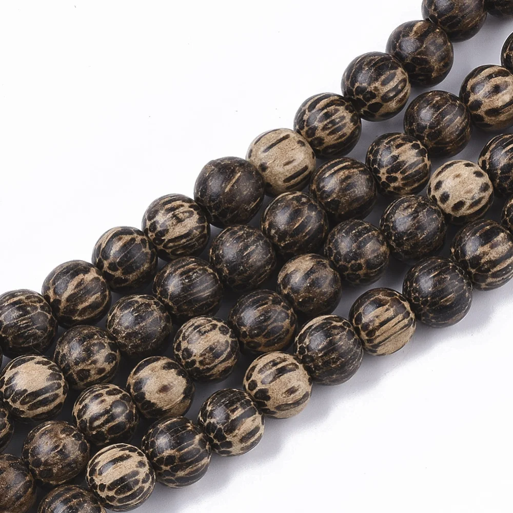 

DIY Natural Bodhi Wood Beads for Macrame Bracelets 9x8mm Round Balls Wooden Beads Jewelry Making Accessory Handmade Craft 102Pcs