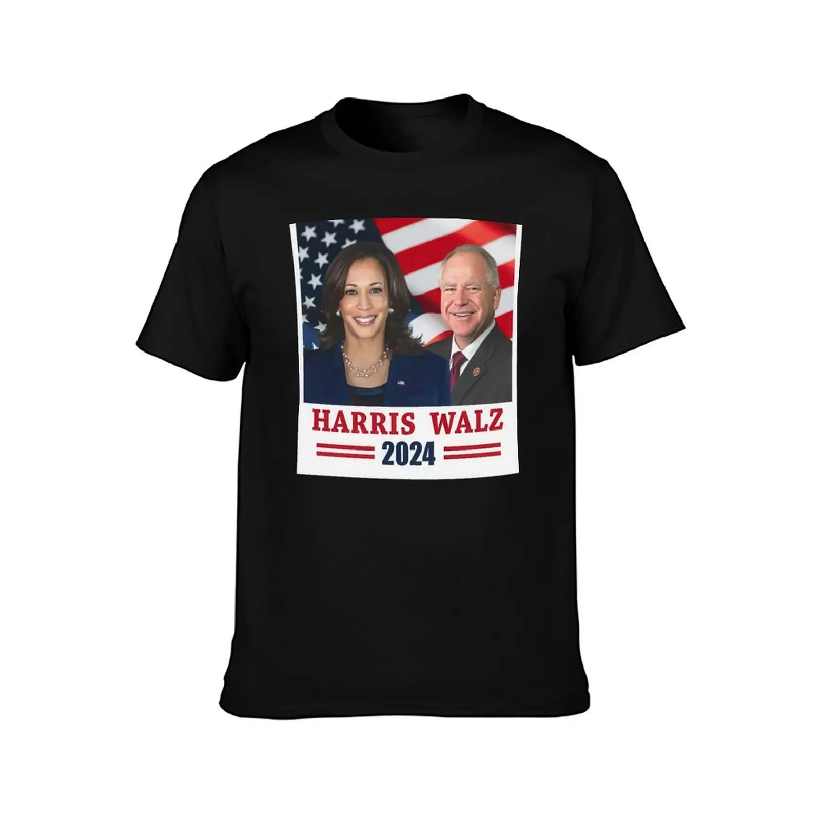 Harris Walz For America T-Shirt new edition basketball graphic tees graphic t shirts black t-shirts for men