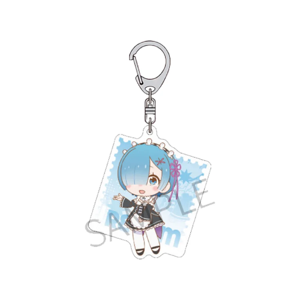 Re:ZERO -Starting Life in Another World- 6cm Acrylic Keychain ‘Rem .Ram .Emilia .Subaru Natsuki’ Cute Backpack Pendant Gift