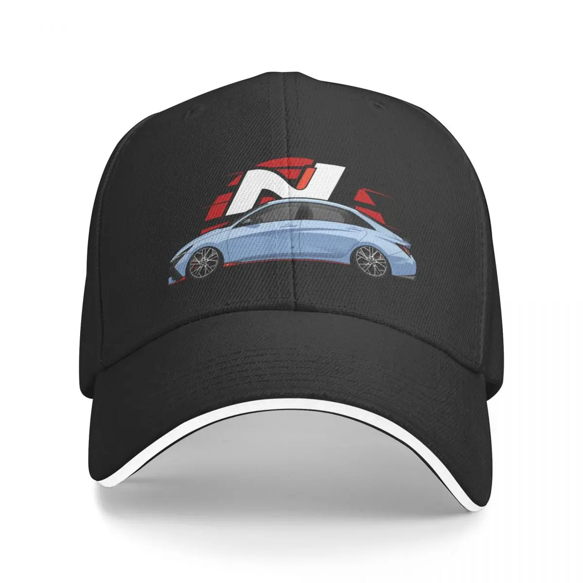 i30N Sedan/Elantra N Side View Baseball Cap Mountaineering Golf Wear Women's Hats Men's