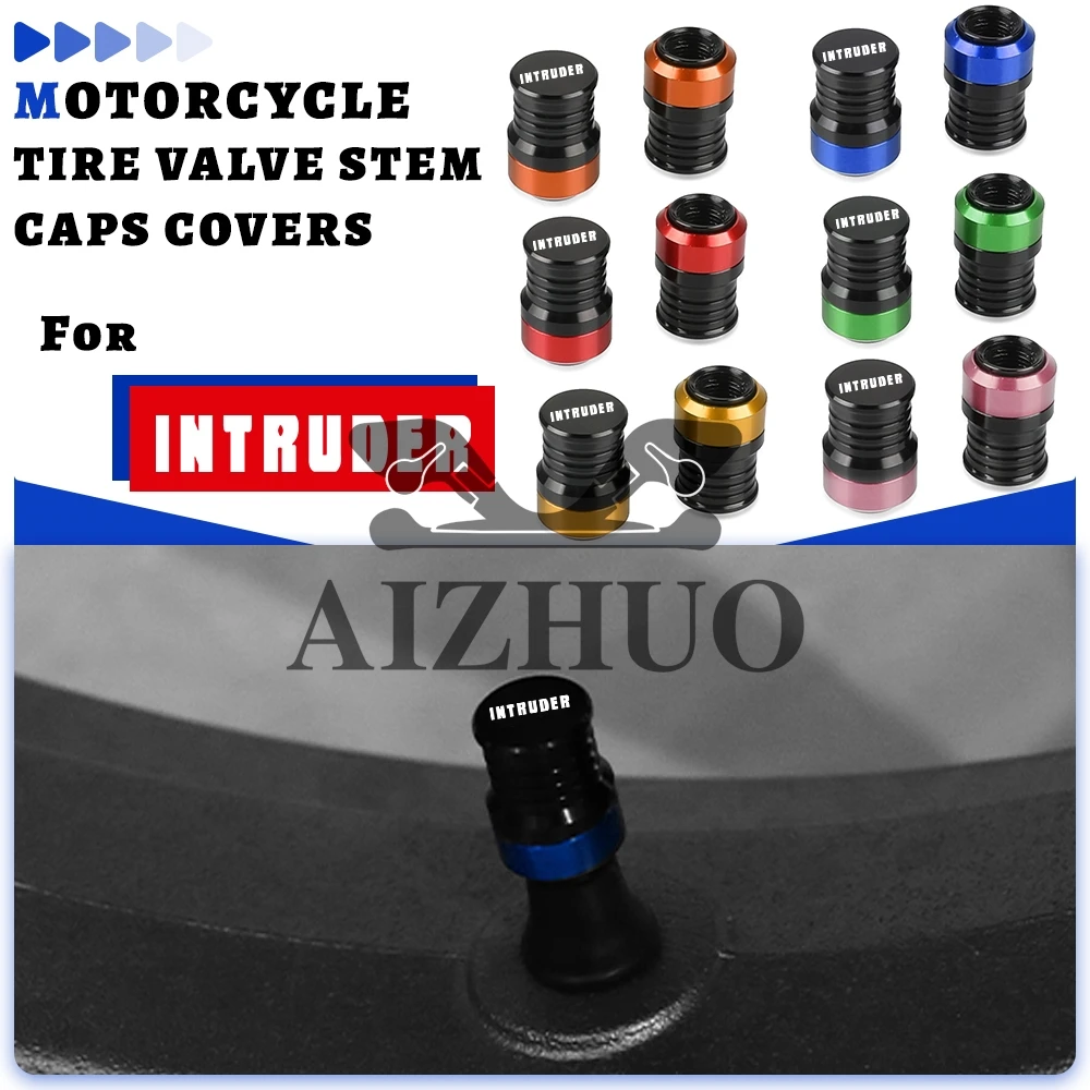 

FOR SUZUKI INTRUDER 1500 INTRUDER 1400 Universal Motorcycle Accessories Wheel Tire CNC Aluminum Valve Stem Caps Airtight Covers