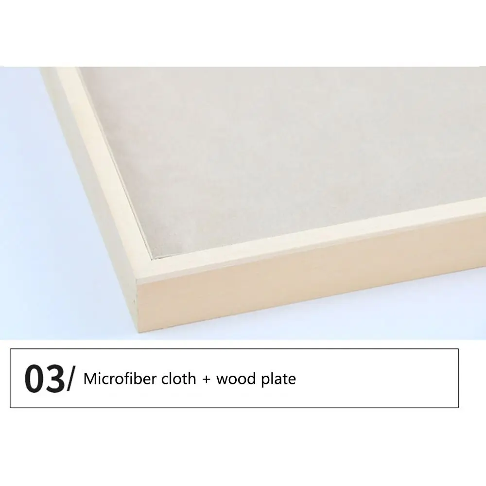 

Apricot Jewelry Display Tray Microfiber Cloth Large Capacity Wooden Pendant Holder Multiple Styles Multi-purpose