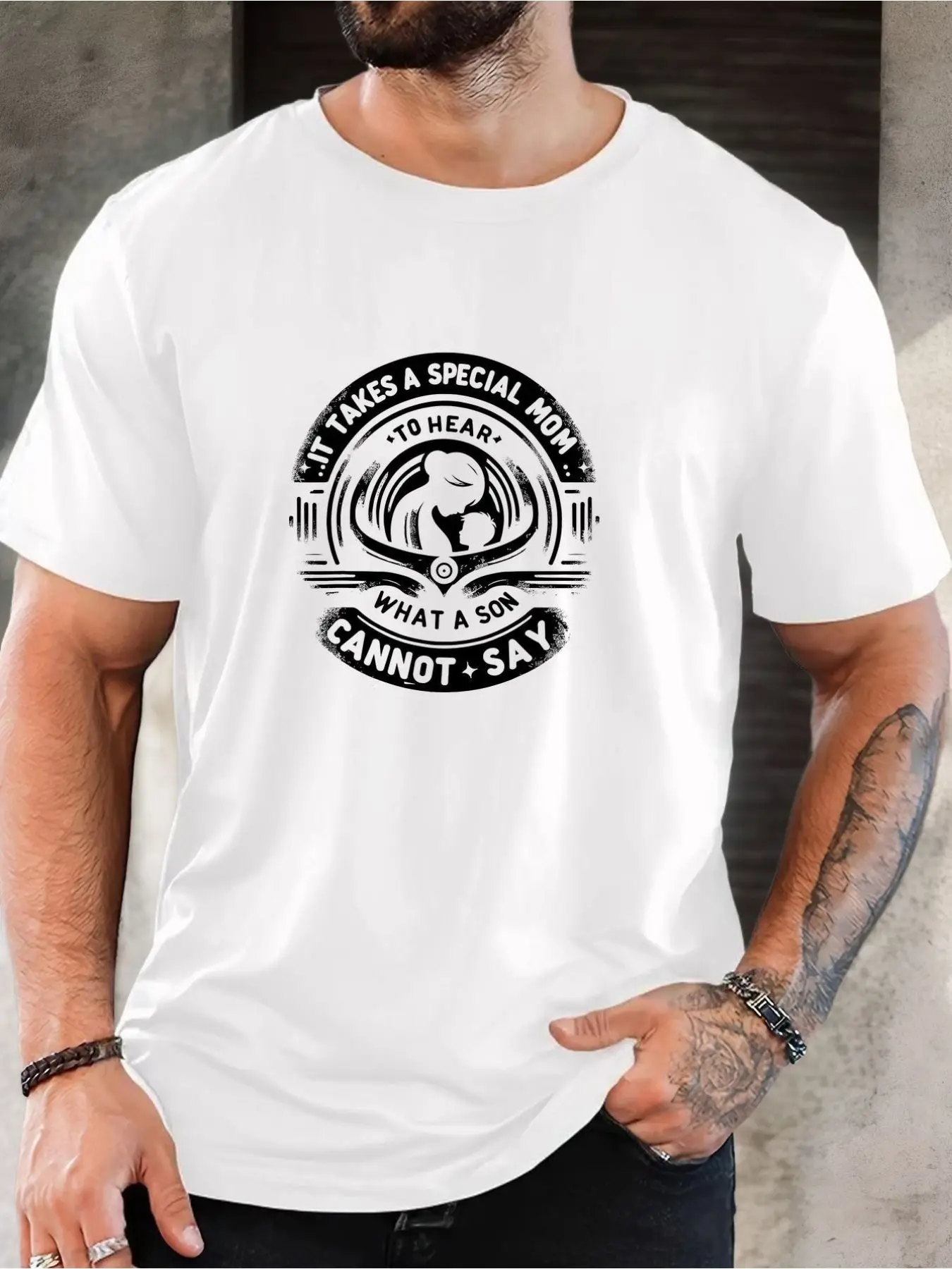 Men's Funny Mother's Day Gift T-Shirt - Light Blue 