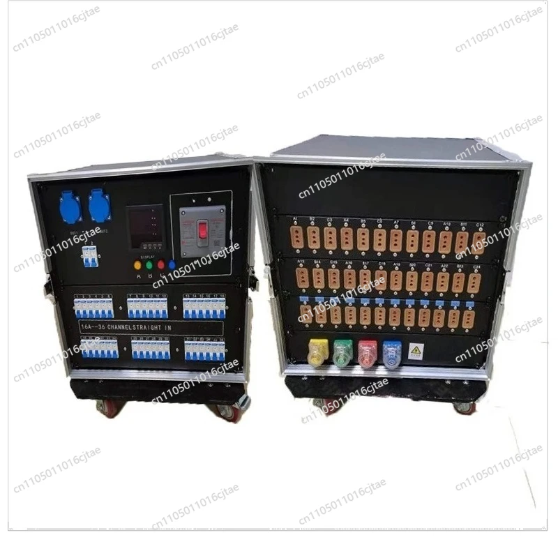 36-Way Bakelite Plug-in Stage Lighting and Audio LED Large Screen Power Box Power Cabinet Lighting and Audio Through Box