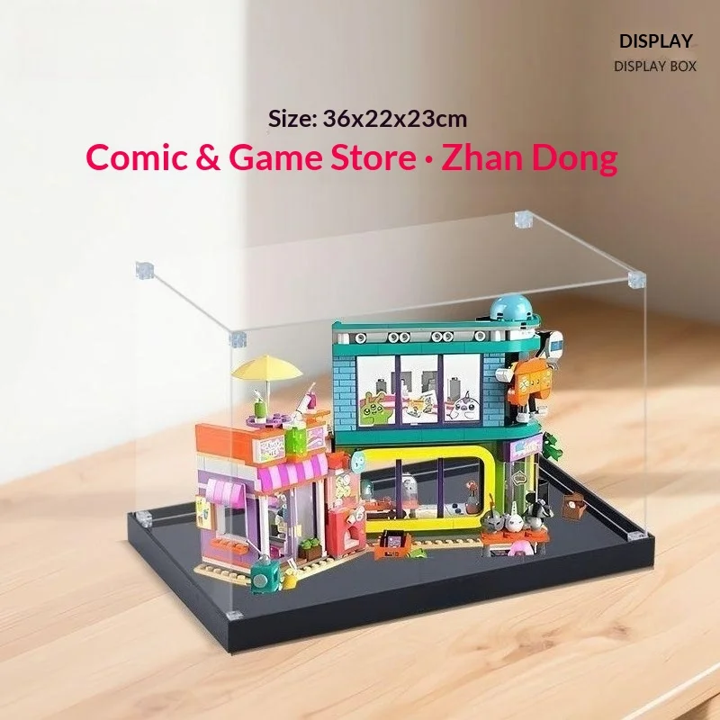 Suitable for LEGO 42674 comic book and game store building block storage box acrylic display box - view 4