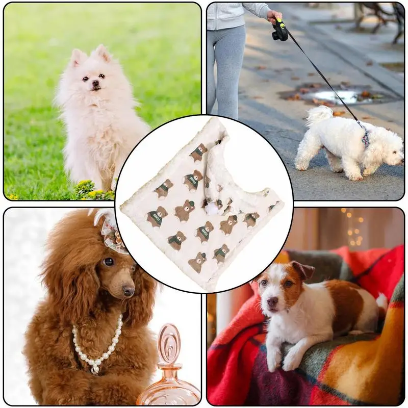 Autumn Winter Pet Dog Clothes Cloak Blanket French Bulldog Puppy Warm Windproof Jacket Sweaters For Small Dog Chihuahua Dog Coat 6