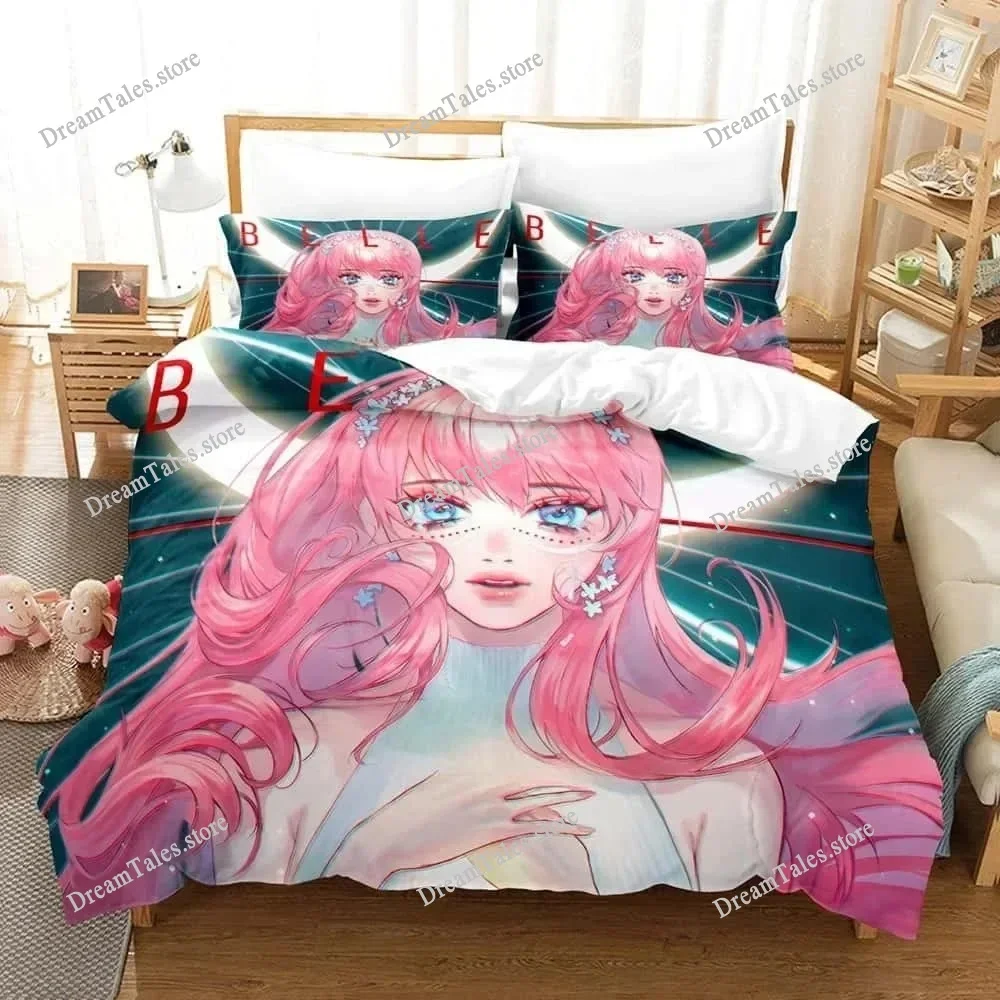 Anime Bed Sheet Set Belle Bedding Set Single Twin Full Queen King Size Bed Set Adult Kid Bedroom Duvet cover Sets Home Textiles