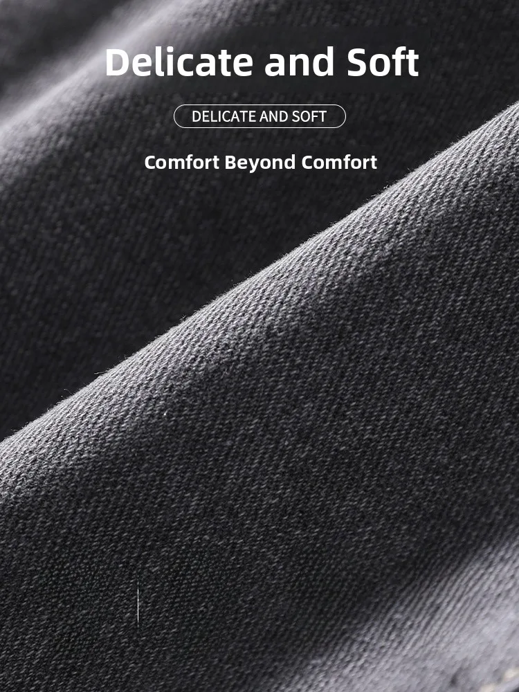 True Weave herenjeans met losse rechte pijpen, wijde pijpen, casual broek, retro Amerikaanse high street lange broek, herfstseizoen