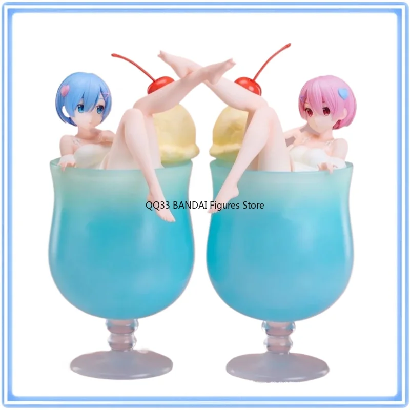 

Original Anime Re:Zero Starting Life in Another World Rem Ram Cream Soda Ver. Action Figure Desktop Cute Ornaments Model