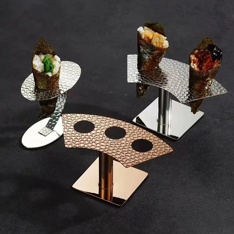 

Stainless Steel Sushi Roll Rack Ice Cream Sushi Holder Roll Sushi Rack Cylinder