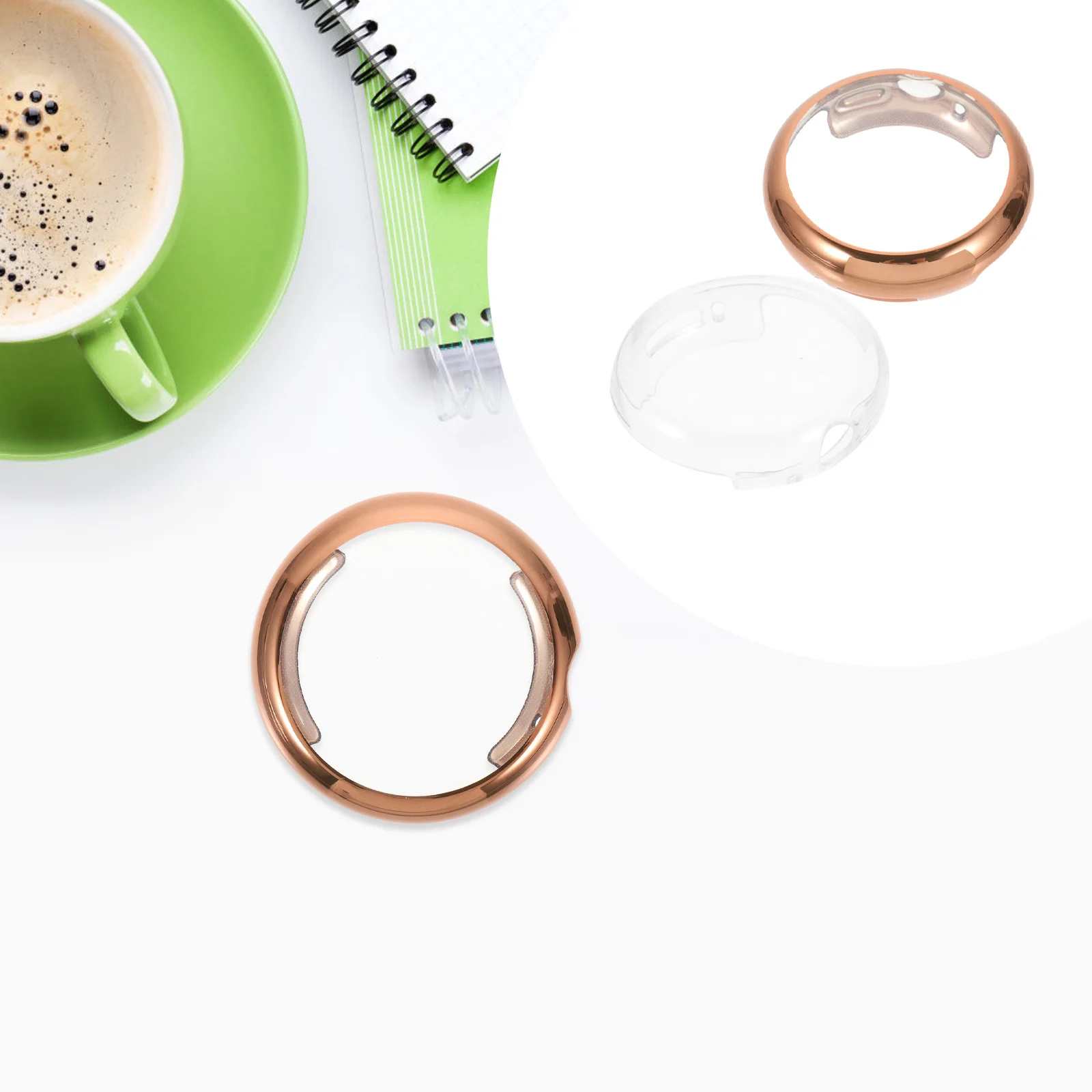 2pcs Electroplated Watch Shell For Smartwatch Full Coverage Anti-Scratch Protector Case Cover Tpu Watch Shell Accessory