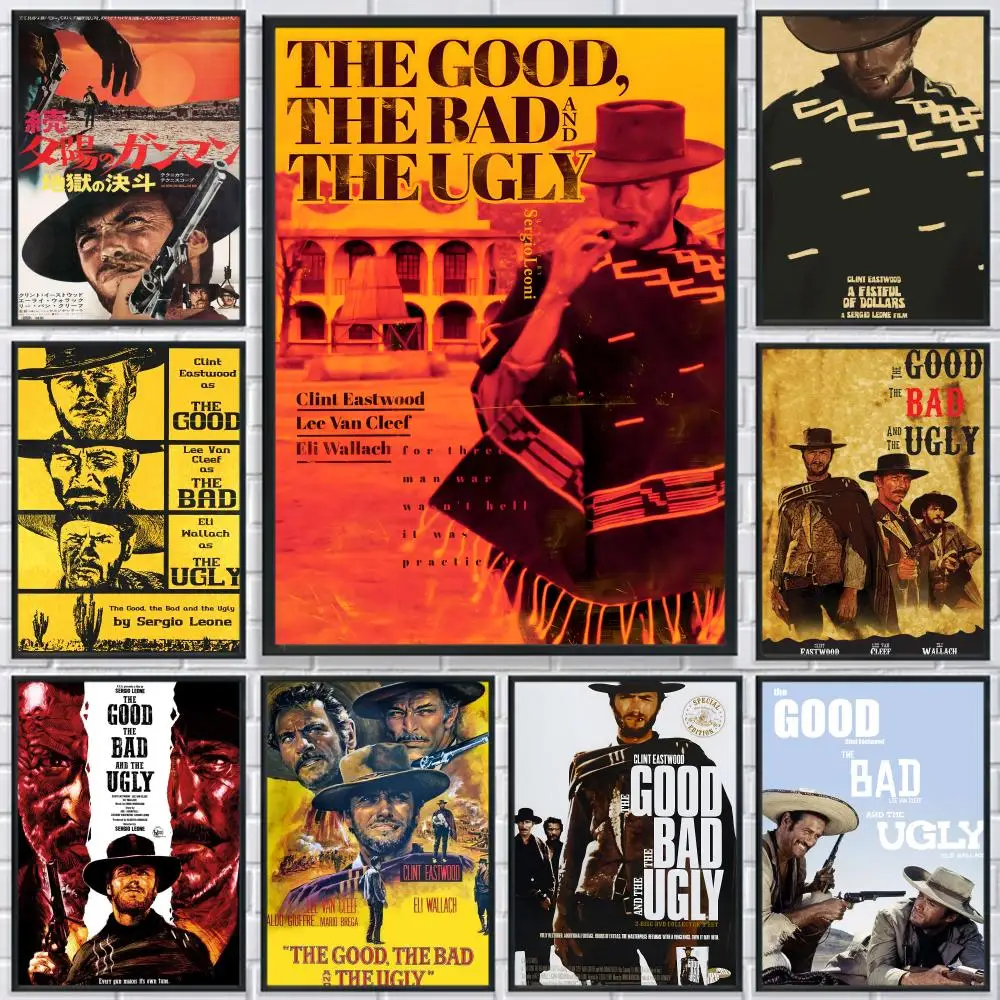 

The G-Good the Bad and the Ugly Poster HD Print Personalized Canvas Wall Mural Art Photos for Living Room Home Decor Durable