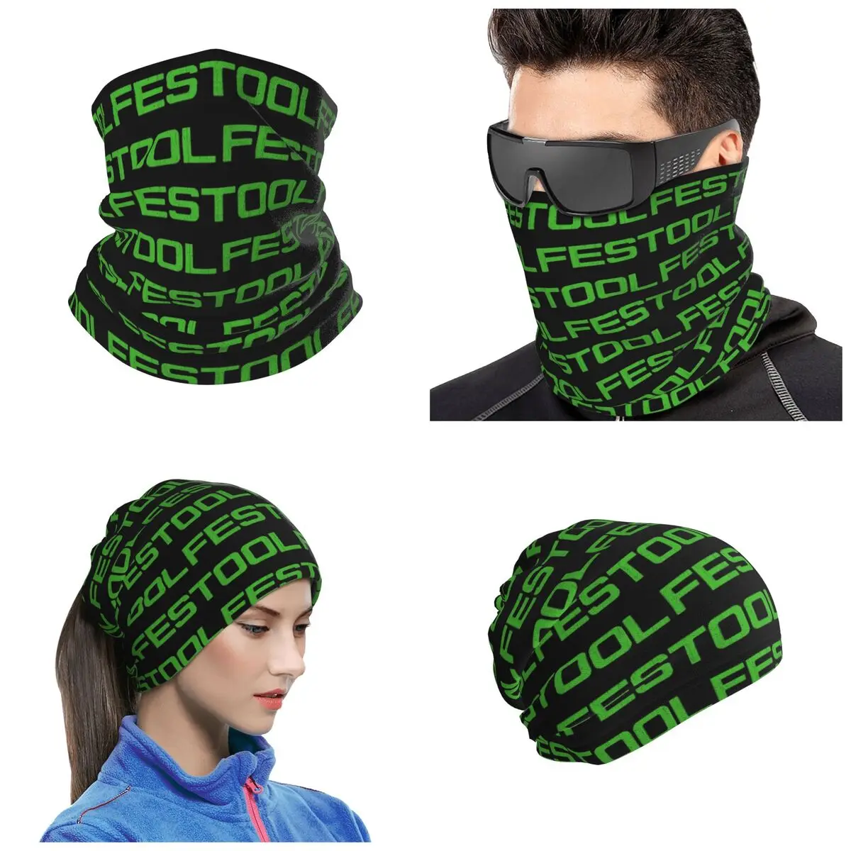 Festool Powertool Bandana Neck Cover Printed Face Scarf Outdoor Sports Balaclava Unisex Adult All Season