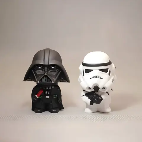 Hasbro Star Wars Movie 10cm Dark Trooper Black Soldier Stormtropper Anime Action Figure Mini Toys Model For Children Gift