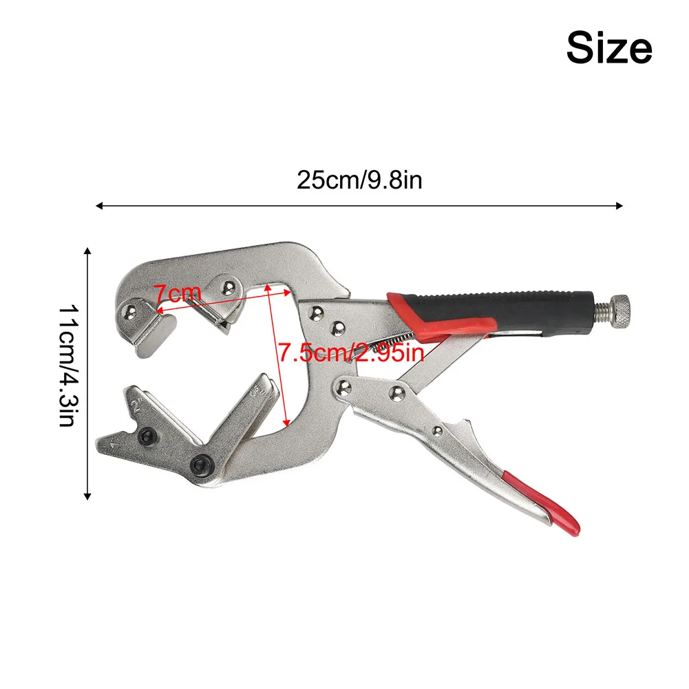 Welding For Clamp for For C-For Clamp LoFor Cking Pliers 10 Ch Adjustable Pipe Plier for Round and Square Tubes