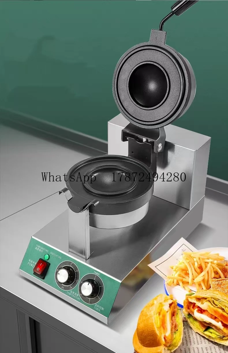 

Вафельница для мороженого, гамбургера, электрическая машина для производства гамбургеров с высококачественным покрытием НЛО, гриль, пресс для изготовления Gelato Panini, 220 В