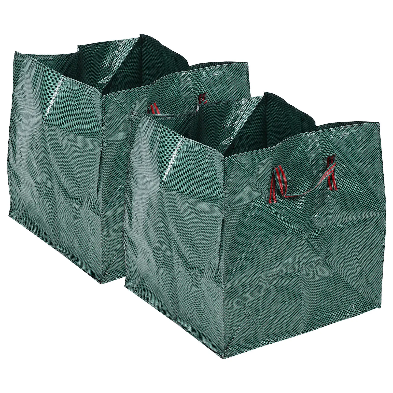 2Pcs Garden Leaf Waste Bag Heavy Duty PP Material Large Capacity Foldable Portable Trash Container for Fallen Leaves Nut
