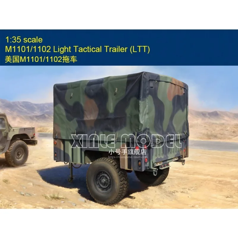

Trumpeter Plastic Assembly Model Kit 63566 M1101/1102 Light Tactical Trailer (LTT) 1/35