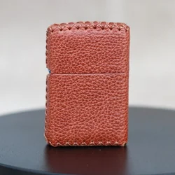 Hand-stitched Cowhide Leather Protective Sleeve, Lighter Cover for Zipp Lighter