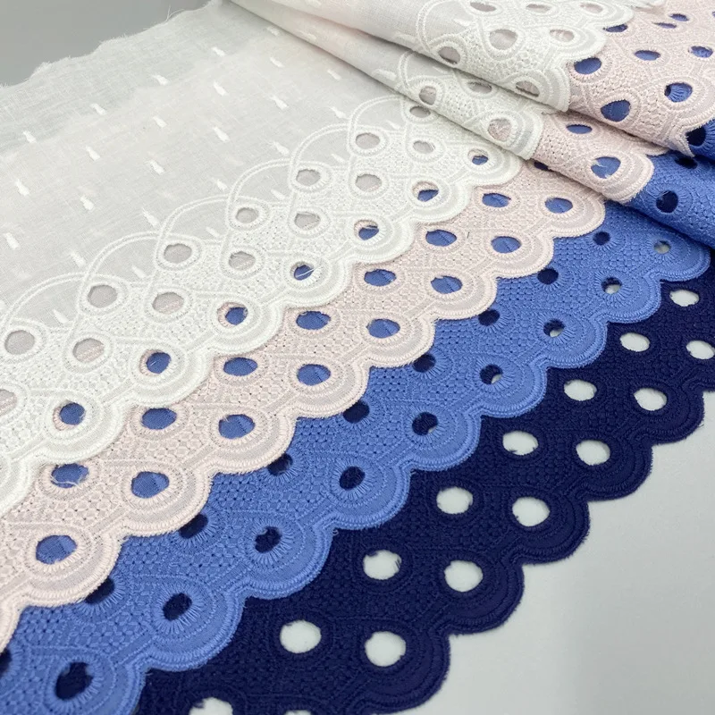 

Cotton Cloth Embroidery Lace Fabric, Garment Needlework, Handmade Accessories, Children Clothes Decoration,15cm,14Yards