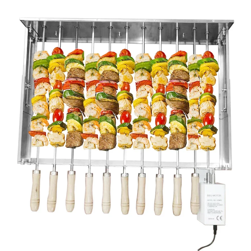 For Cyprus Rotator BBQ Rotisserie  Top Selling Charcoal Kebab Home Brazilian Garden  Grill Universal Gas Motor