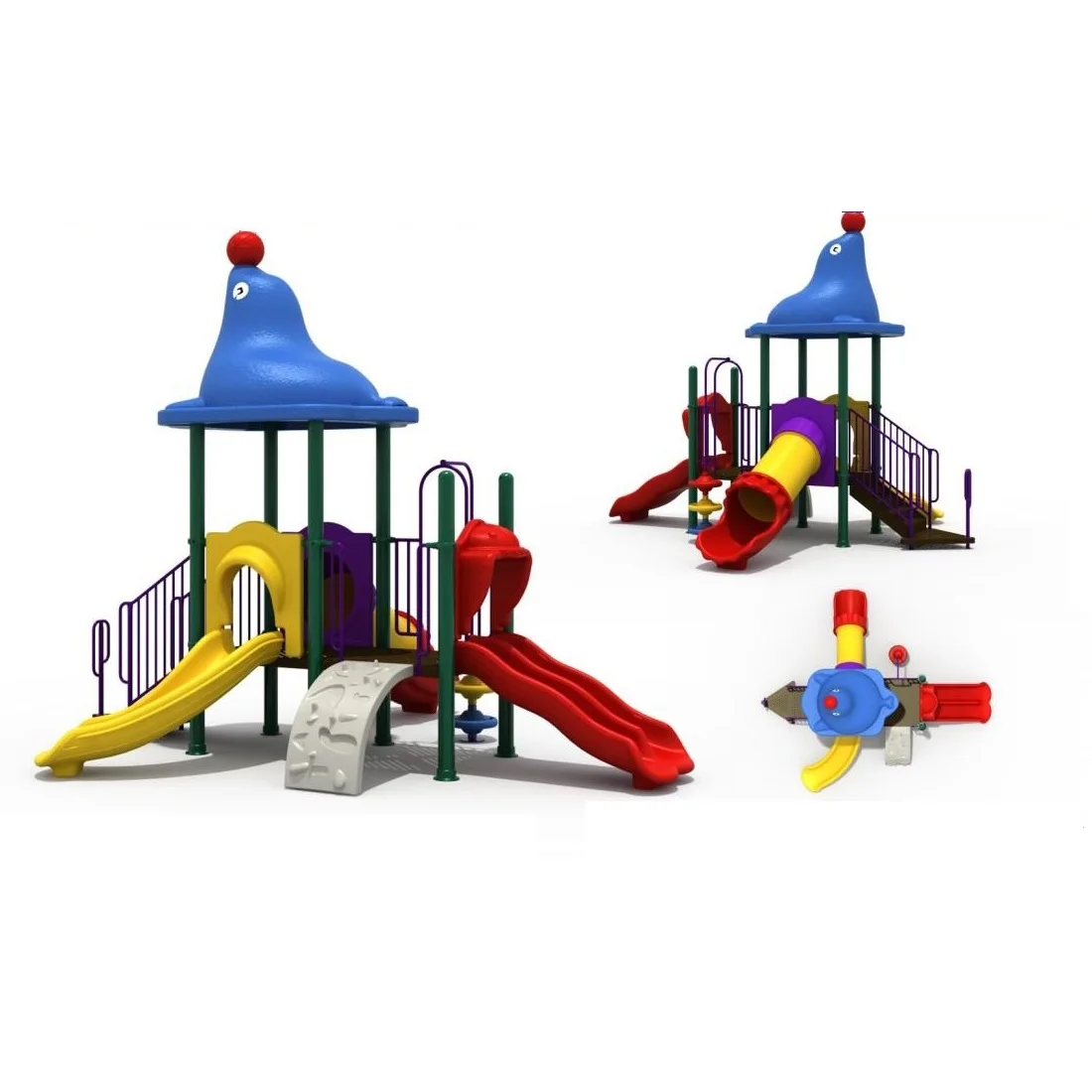 Thailand Government Purchase Outdoor Playground CE Certified Children Playground System HZ-31205b