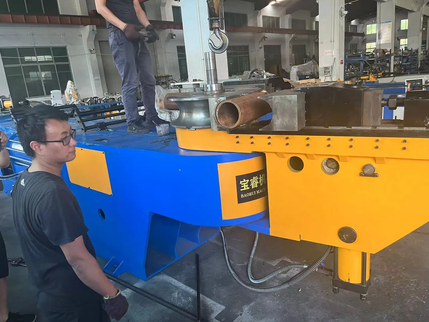 Macchina piegatubi per tubi e tubi per piegatubi 168NC Ss per l'industria dell'edificio di navi