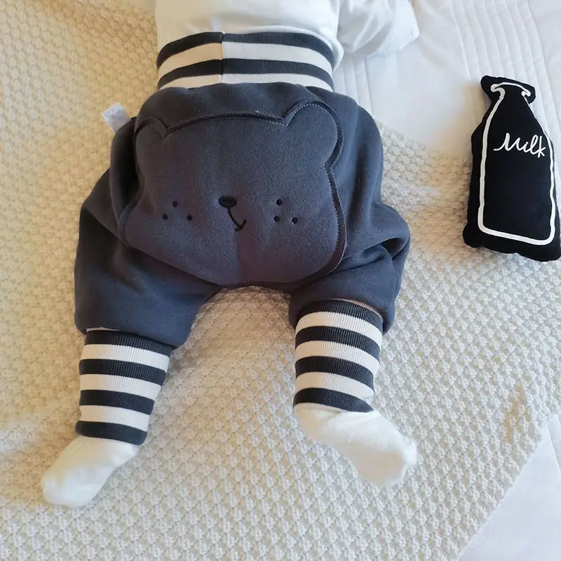 

(1-3years）Baby Ins leggings Winter Autumn Large Bottom PP Pants for Baby Girls Thickened Children's Long Trousers Kids