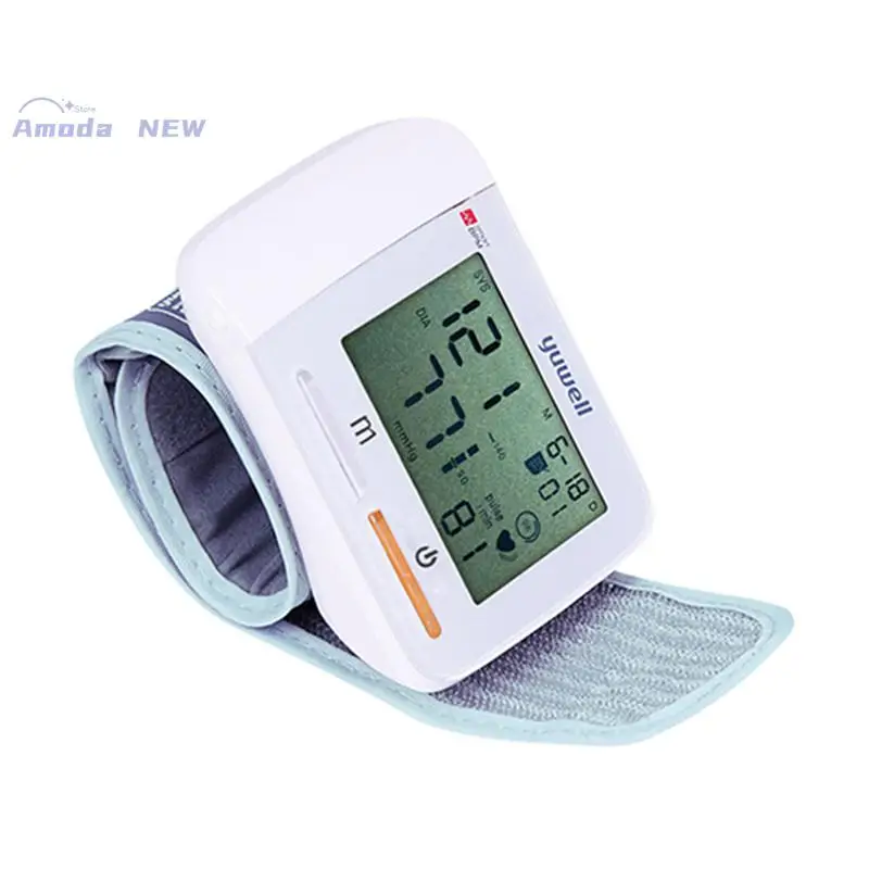 Yuwell мини наручный измеритель артериального давления цифровой ЖК-манжета на запястье мониторы сердечного ритма медицинское оборудование монитор давления 8900a ABS
