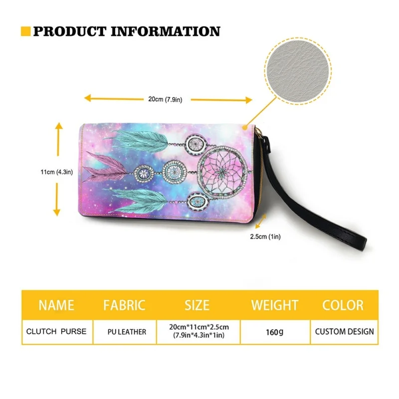 Belidome Galaxy Dreamcatcher Wristlet Clutch Cell Phone Wallet for Womens PU Leather Card Holder Multi Card Organizer Wallets