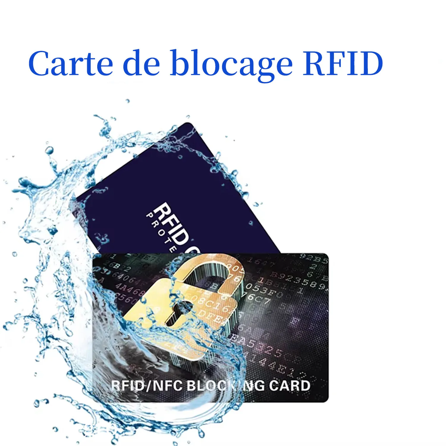 1/2/3 pièces cartes bloc noires Protection sans tracas portefeuille entier bouclier sans contact NFC débito carte de crédit Film de Protection bloqueur