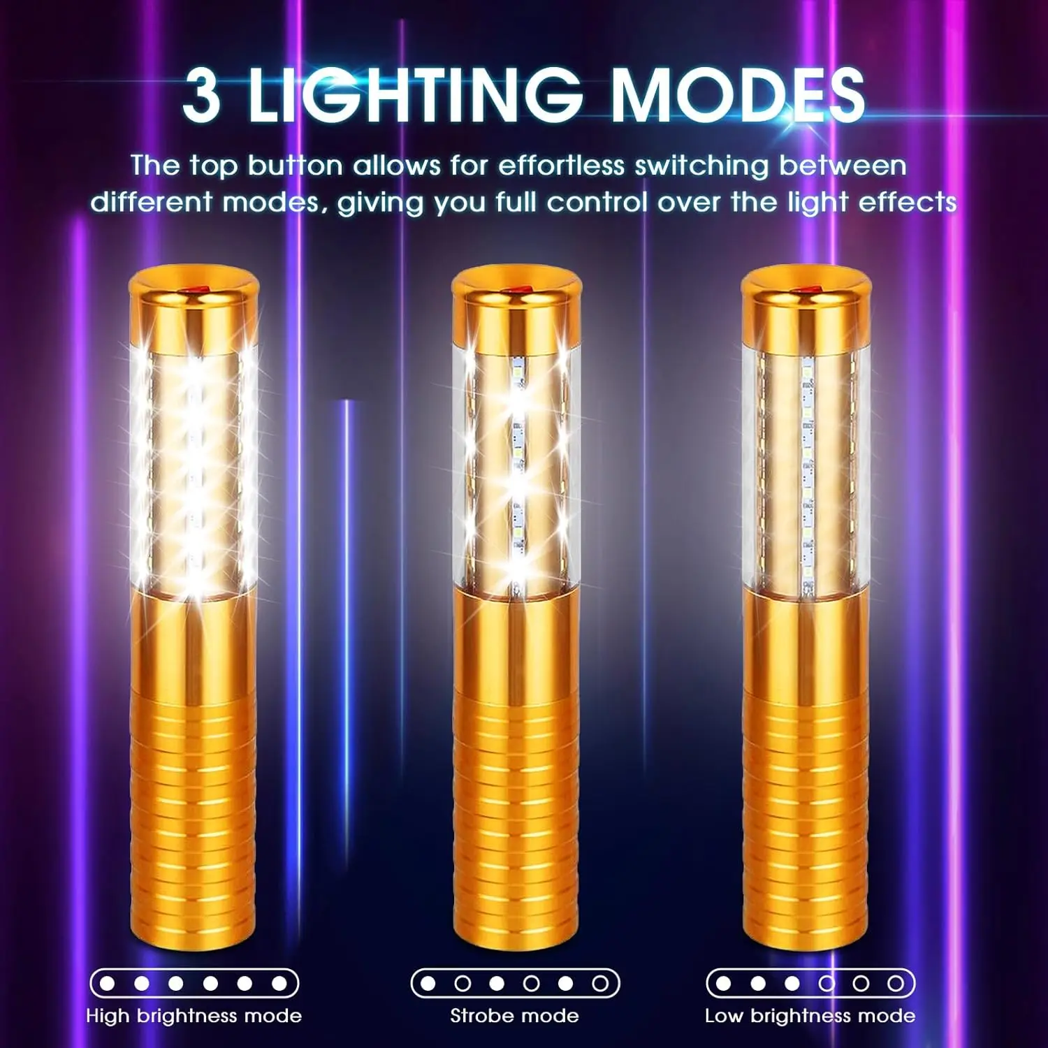 

LED Strobe Baton Light Rechargeable Champagne Bottle Service Handheld Lights Up Stick Light for Stage Nightclub Wedding Party