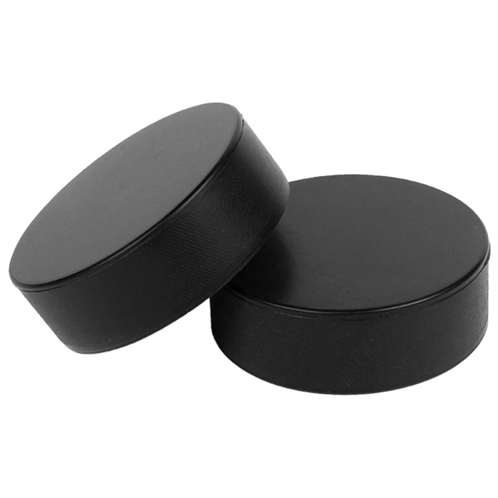 2pcs Indoor Hockey Pucks Hockey Race Puck Gym Hockey Training Competition Hockey Puck Roller Hockey Stick Accessory