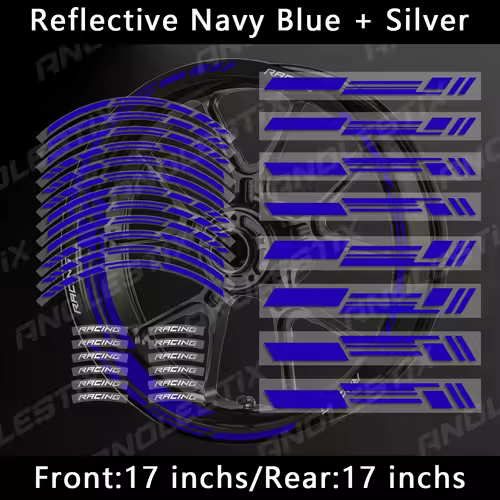 Reflective Motorcycle Wheel Stickers Hub Decal Rim Stripe 17 Inchs For YAMAHA Honda Kawasaki Suzuki BMW KTM Husqvarna Triumph - Image 11