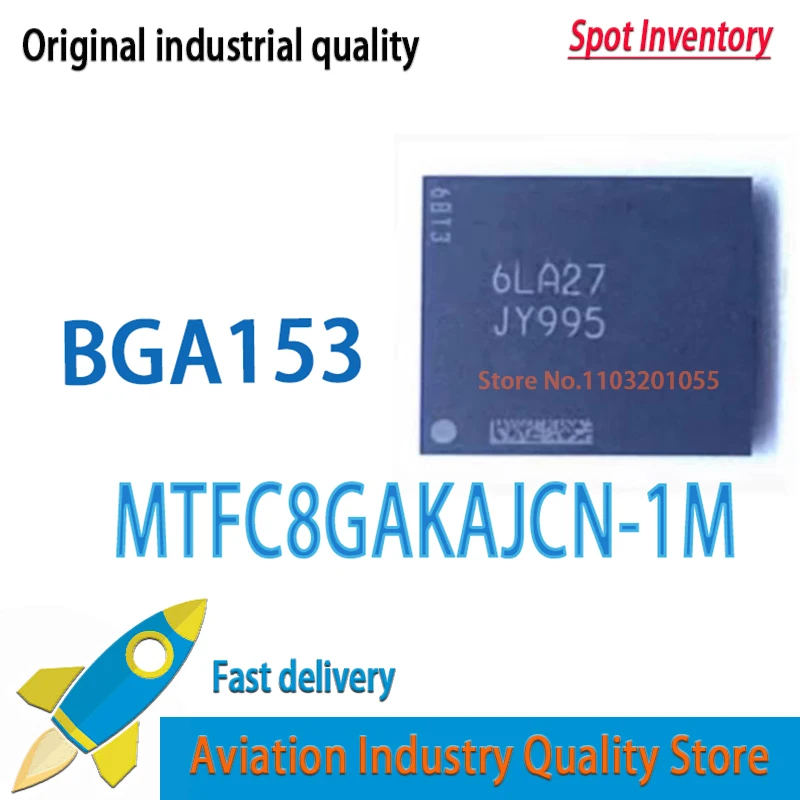 MTFC8GAKAJCN-1M 5pcs  WT MTFC8GAKAJCN JY995 BGA-153
