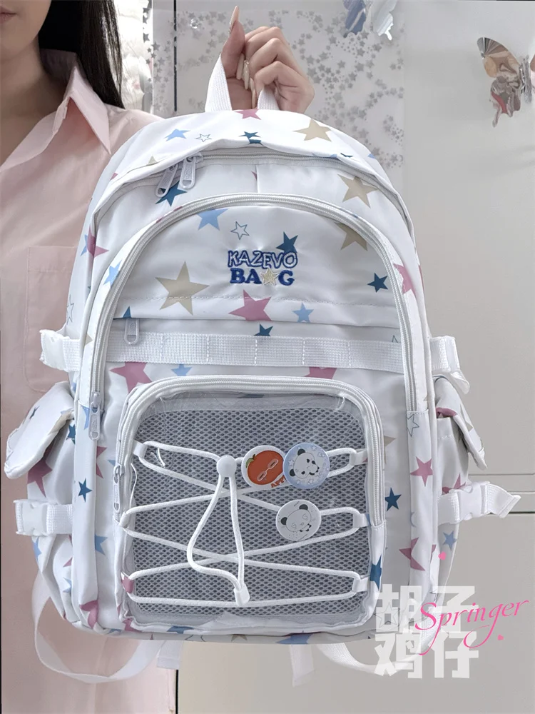 

Drawstring Transparent Ita Schoolmochila Japan Style Star Bag Ins Cute Backpack Student Sac Femme Hot Cool Bags for Woman