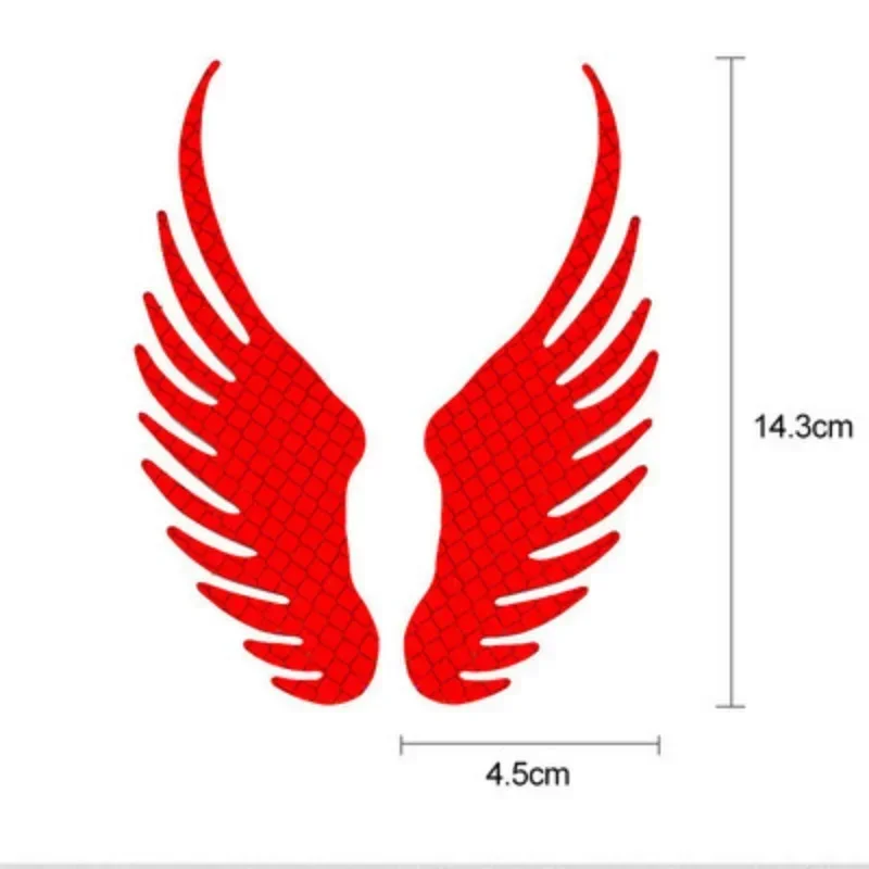جديد أجنحة الملاك علامة تحذير عاكسة سيارة عاكس ملصق تحذير السلامة ضوء ملصق مضاد للمياه الملحقات