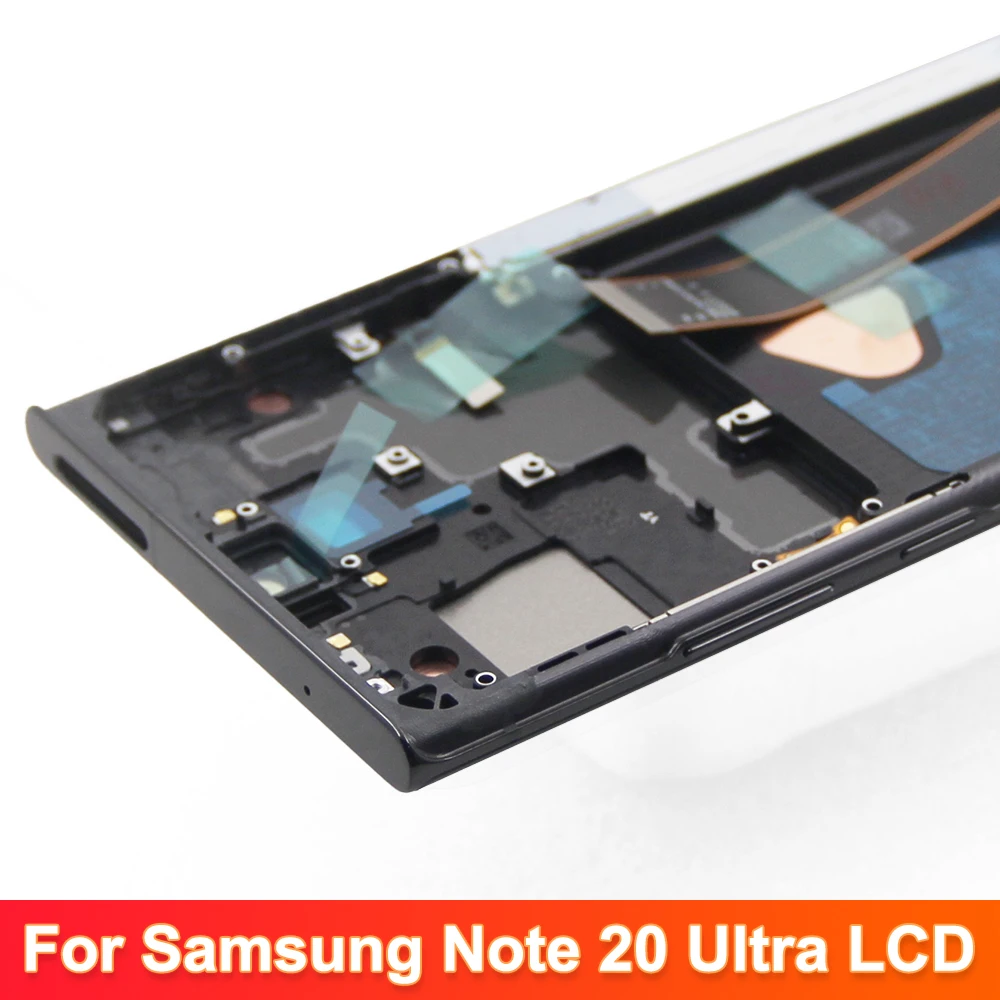 AMOLED For Samsung Note 20 Ultra N986B N985 N985F lcd Display Note20 Ultra 5G SM-N986F LCD Touch Screen Support Fingerprint