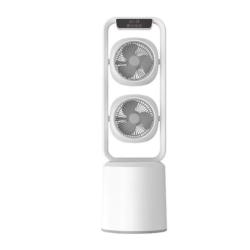 

USB-вентилятор с двойной головкой, перезаряжаемый и подключаемый модуль, 350р. ° Регулируемый, 4-скоростной набор, портативный настольный вентилятор для офиса/дома/путешествий, вентилятор Quite