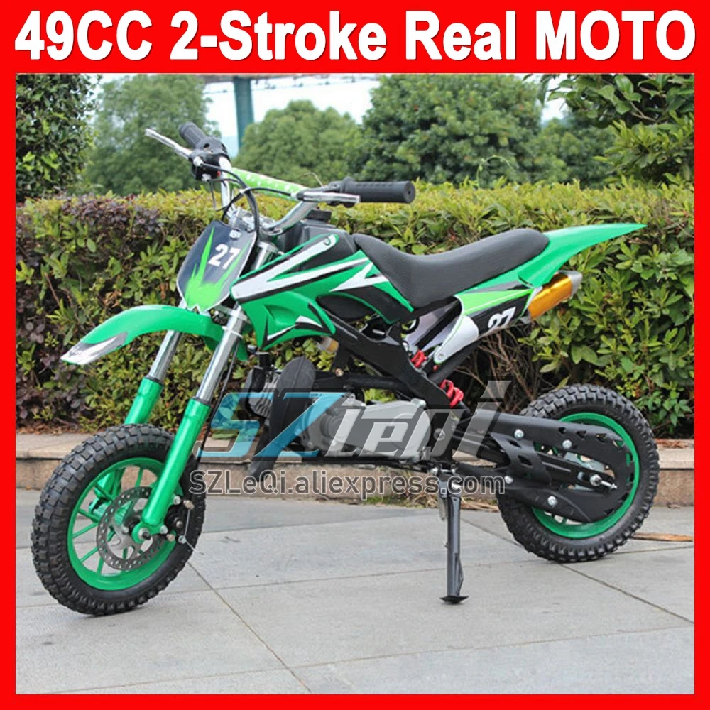 49CC Mini Motorcycle 2 Stroke Dirt Bike Gasoline Mud Pit Mountain Off-road Superbike Racing Motorbike Adult Children MOTO Bikes