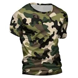 Men's Camouflage Sports T-Shirt Comfortable And Stylish Graphic Teefor Outdoor Fitness Activities Fashion Casual Male Clothing